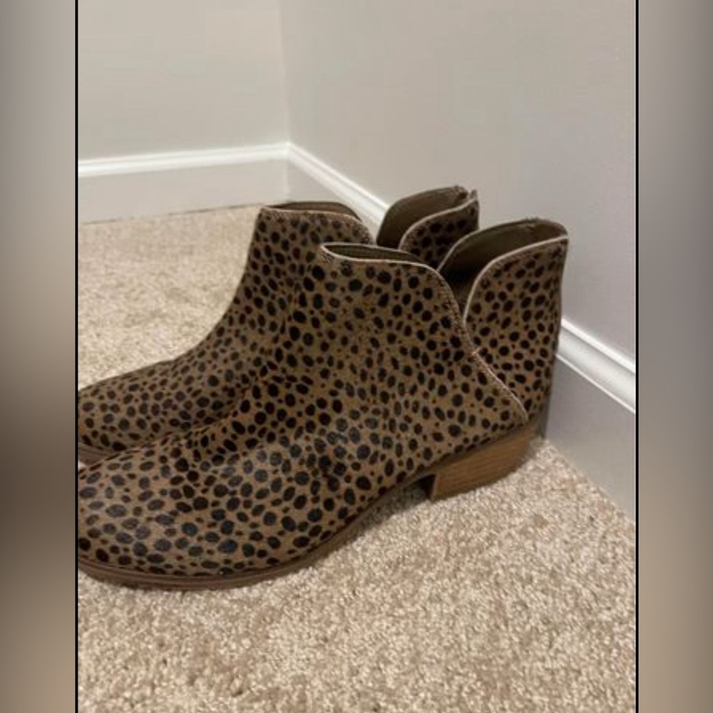 Cheetah Print Booties